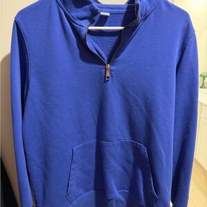 Old Navy Women’s Blue Zip-Front Pullover Sweater
